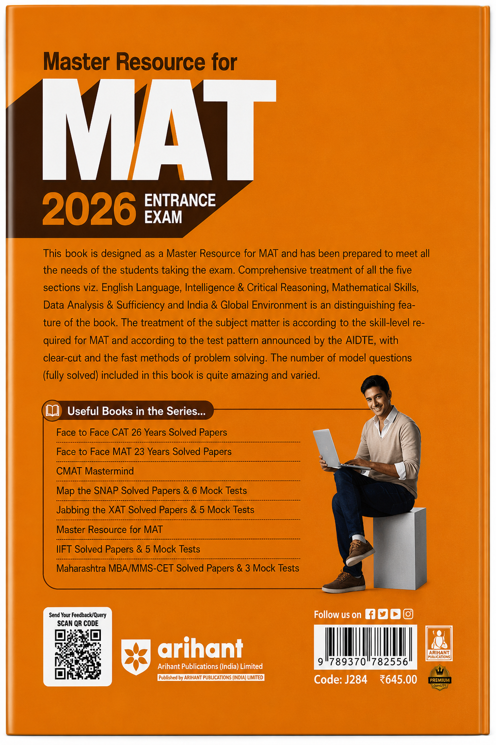 Master Resource for MAT 2026 Entrance Exam | 2500+ MCQs & Solved Papers 2025–2023 | Arihant