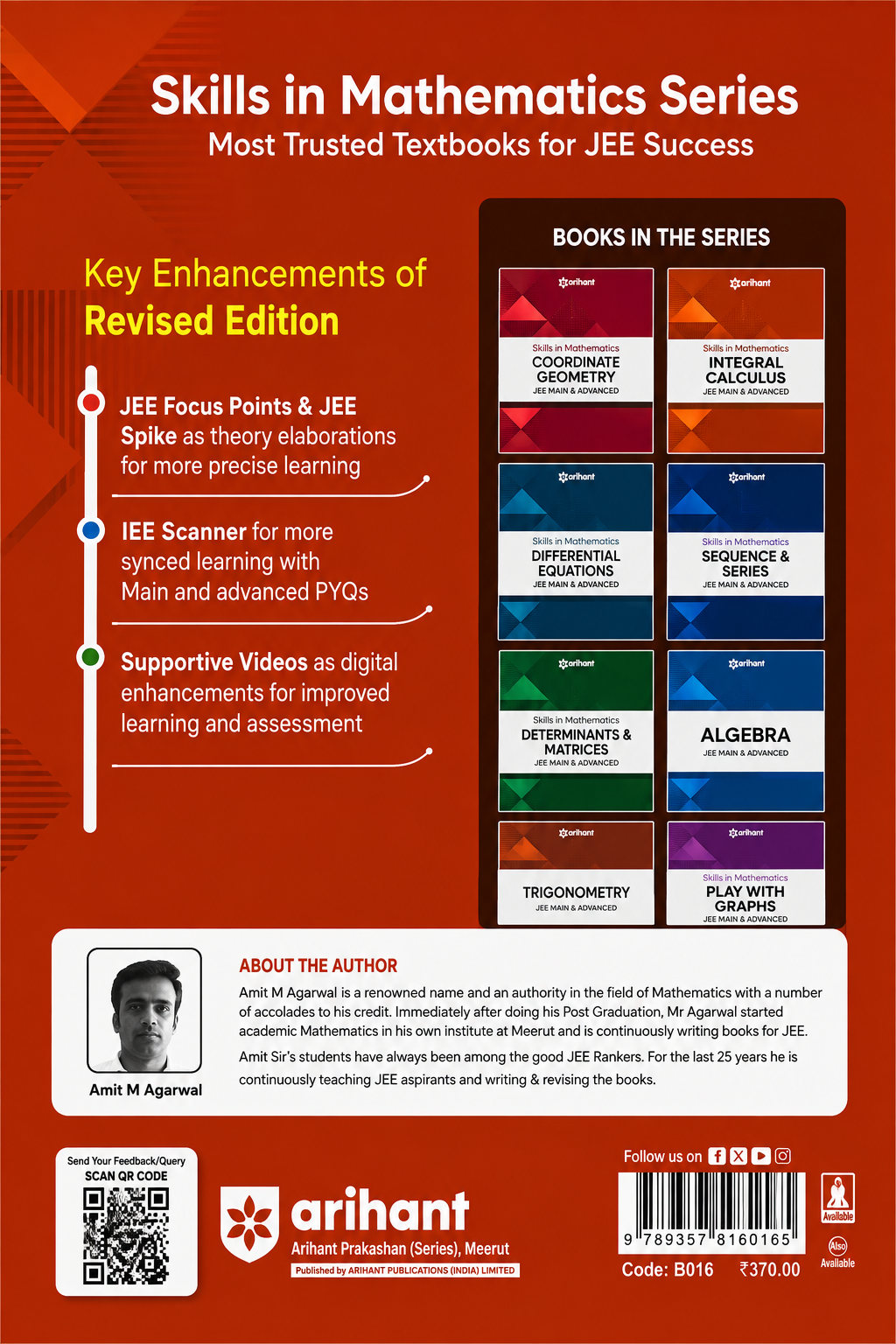 Skills in Mathematics Integral Calculus for JEE Main & Advanced | Theory & Practice Milestones | JEE Focus Points | PYQ Scanners | Amit M. Agarwal | Arihant