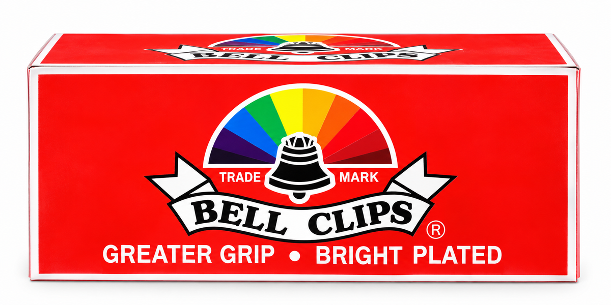 Bell Clips 35mm Greater Grip Bright Plated 2 Pieces