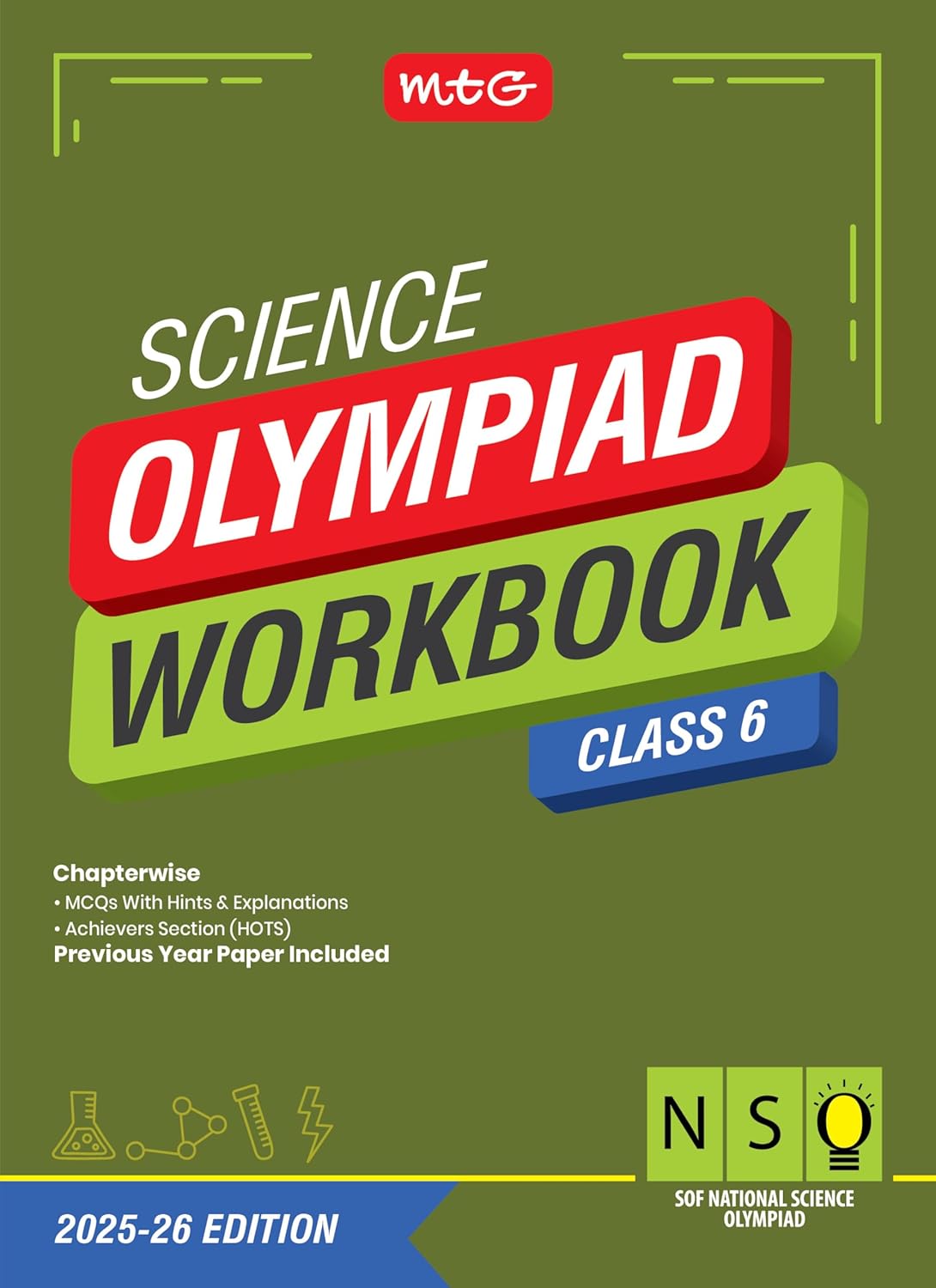 MTG National Science Olympiad (NSO) Workbook Class 6