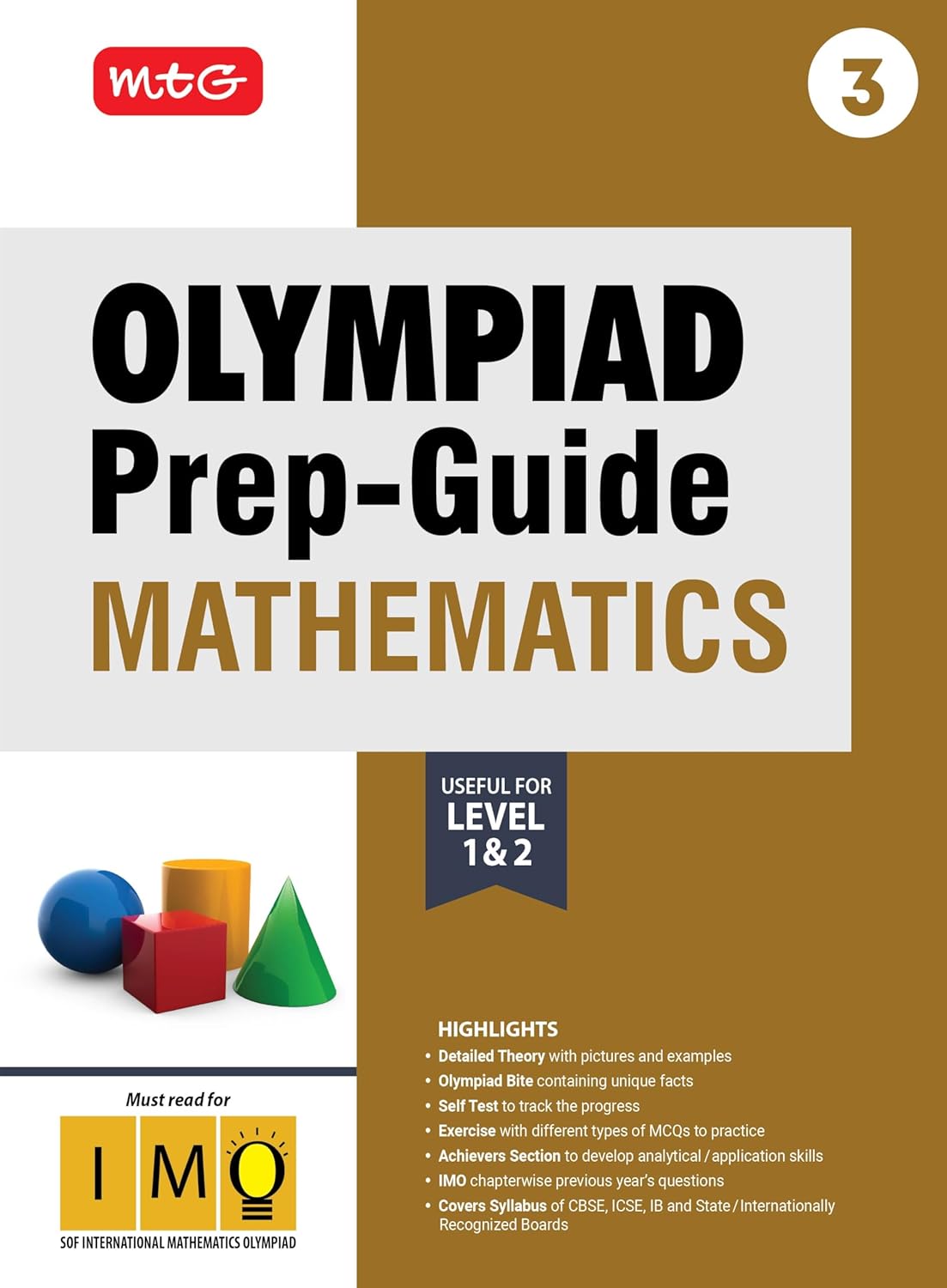 MTG Olympiad Prep-Guide Class 3 Mathematics (IMO)