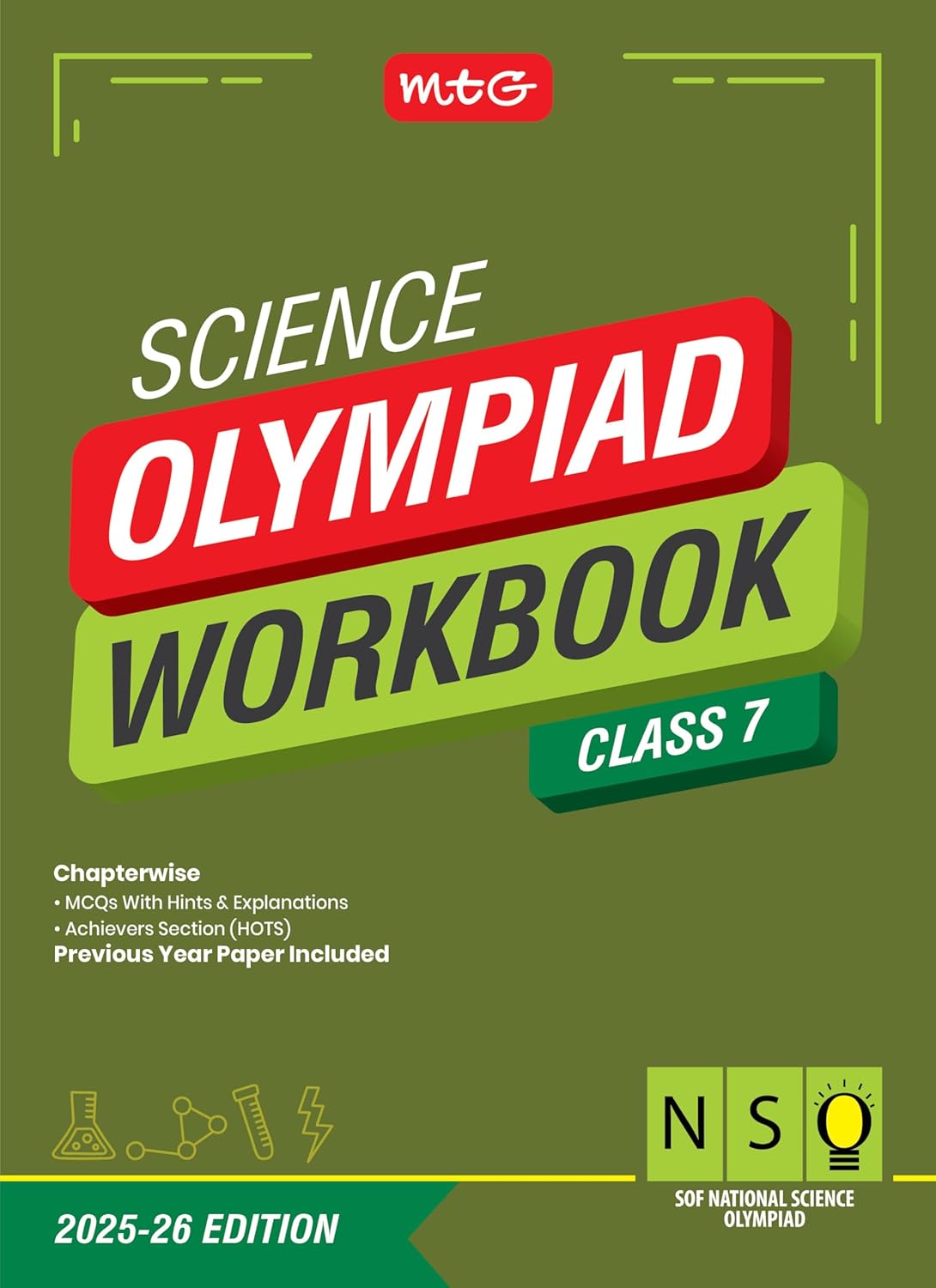 MTG National Science Olympiad (NSO) Workbook Class 7