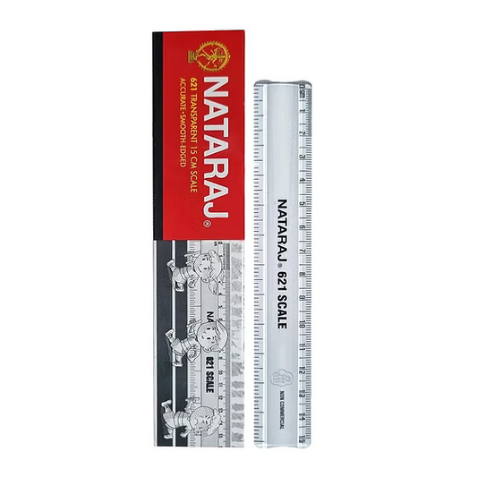 Nataraj 621 Scale 15 CM | High Accuracy | Smooth and Rounded Edges
