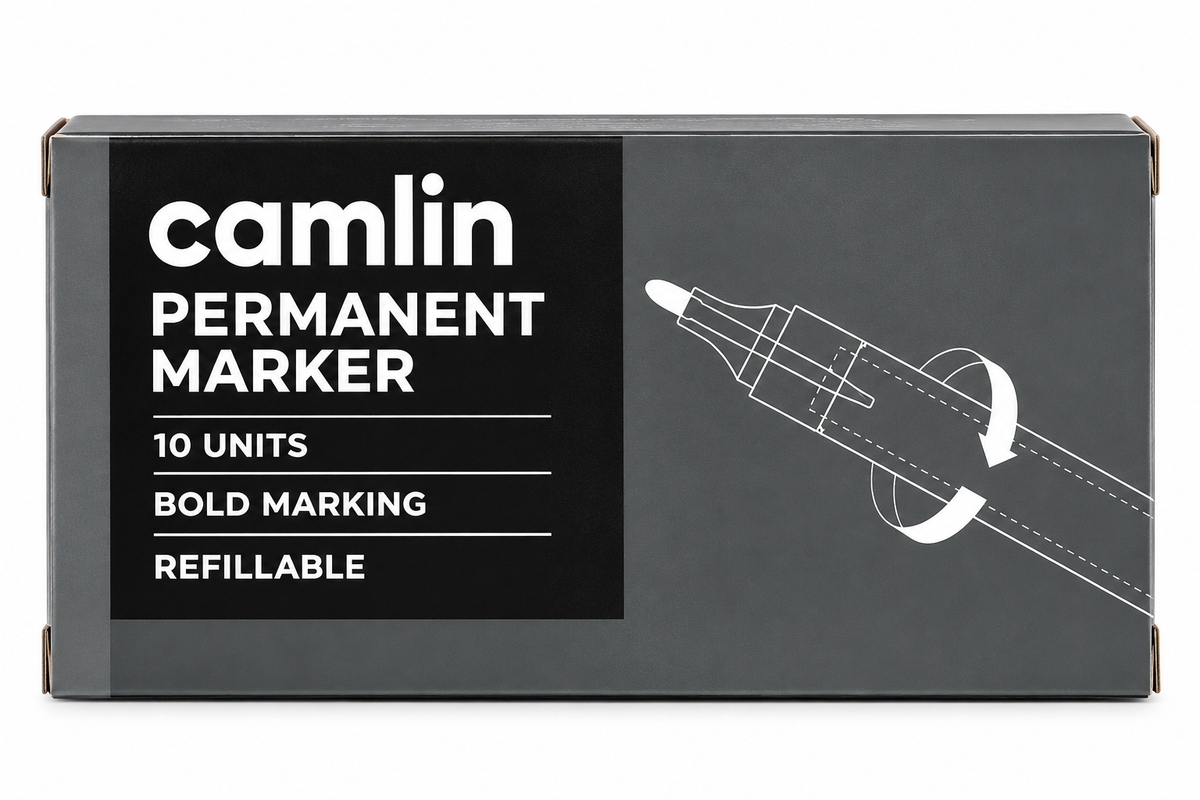 Camlin Permanent Marker – 10 Units