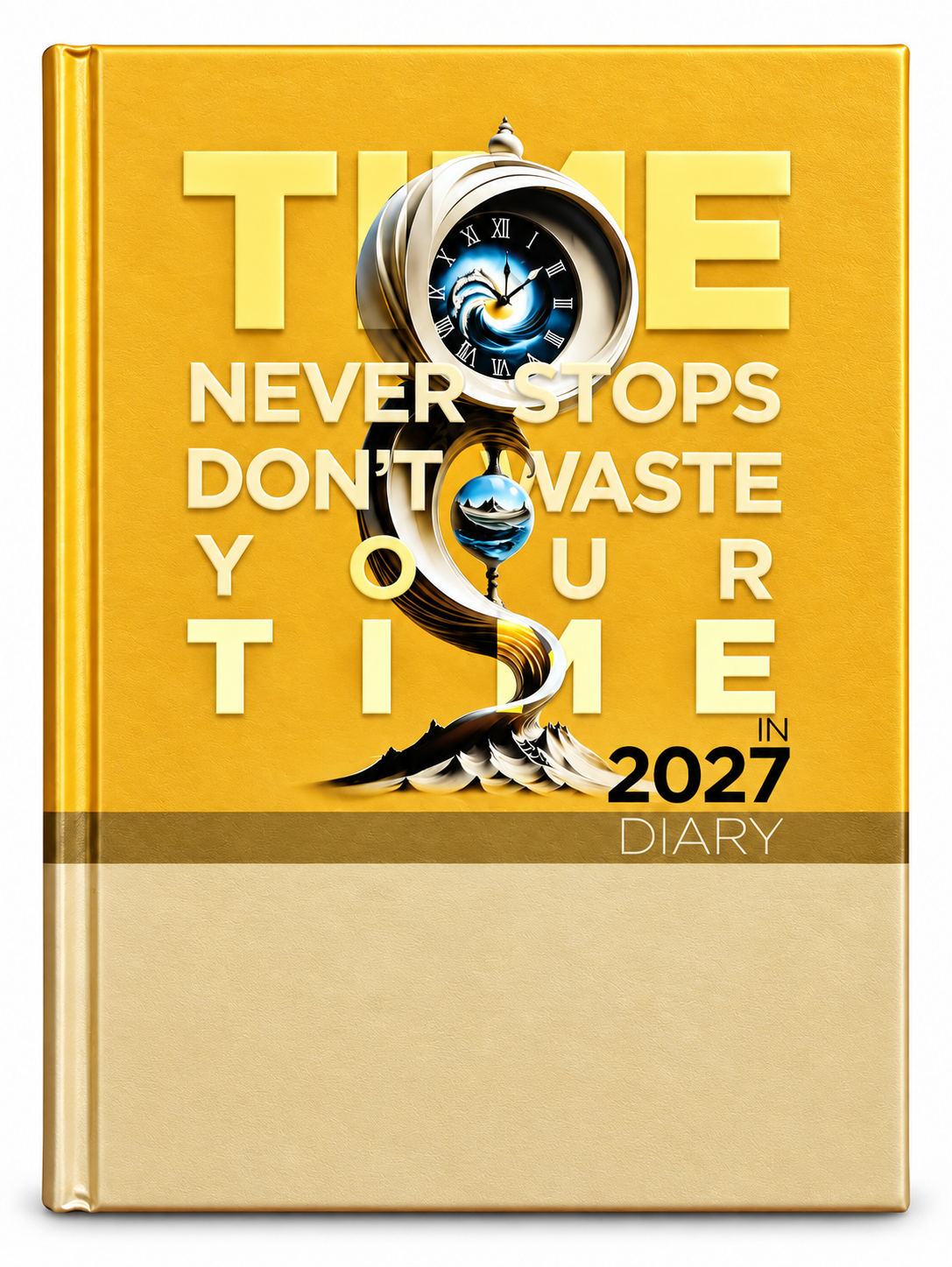 2027 Executive Diary | Golden Time Management Design | Premium Diary