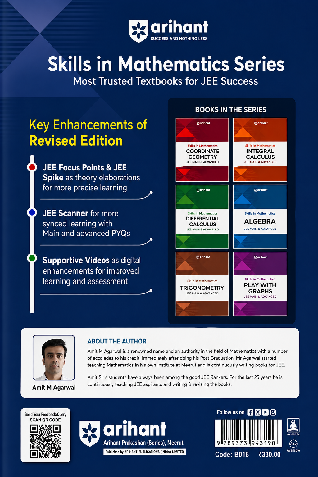 Skills in Mathematics Vectors & 3D Geometry for JEE Main & Advanced | Theory & Practice Milestones | JEE Focus Points | PYQ Scanners | Amit M. Agarwal | Arihant