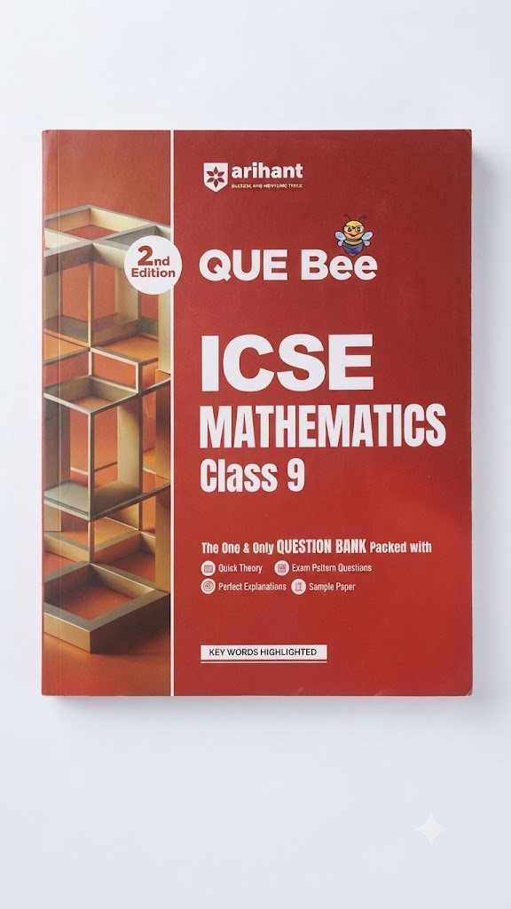 Arihant QUE Bee ICSE Mathematics Class 9 2nd Edition Question Bank
