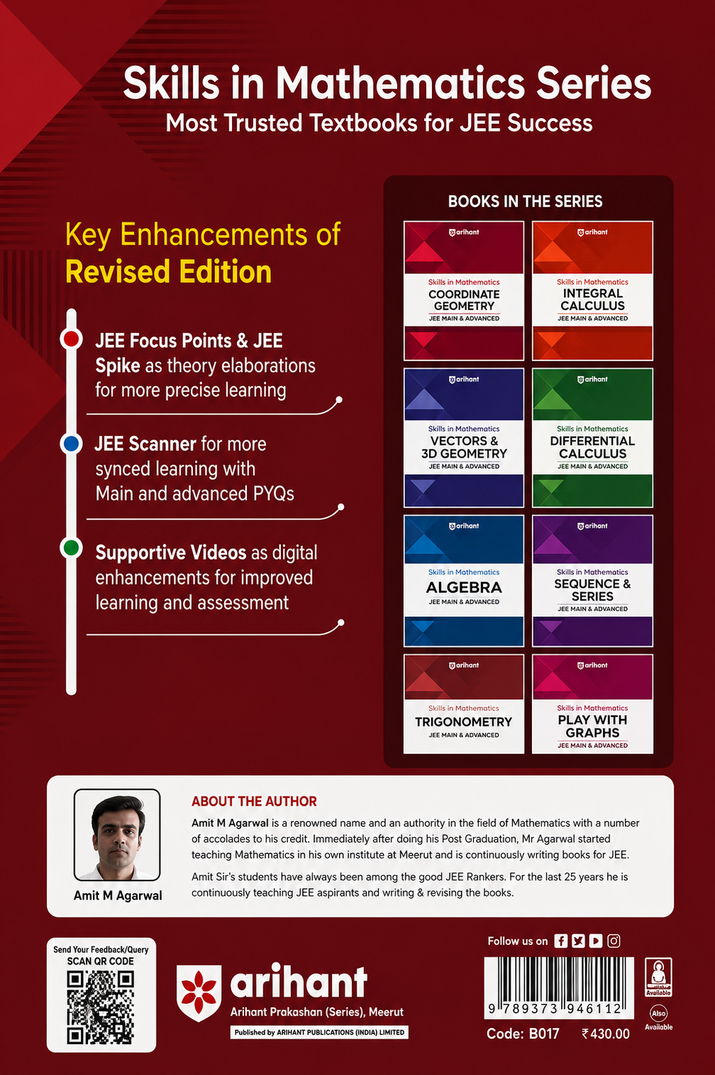 Skills in Mathematics Trigonometry for JEE Main & Advanced | Theory & Practice Milestones | JEE Focus Points | PYQ Scanners | Amit M. Agarwal | Arihant