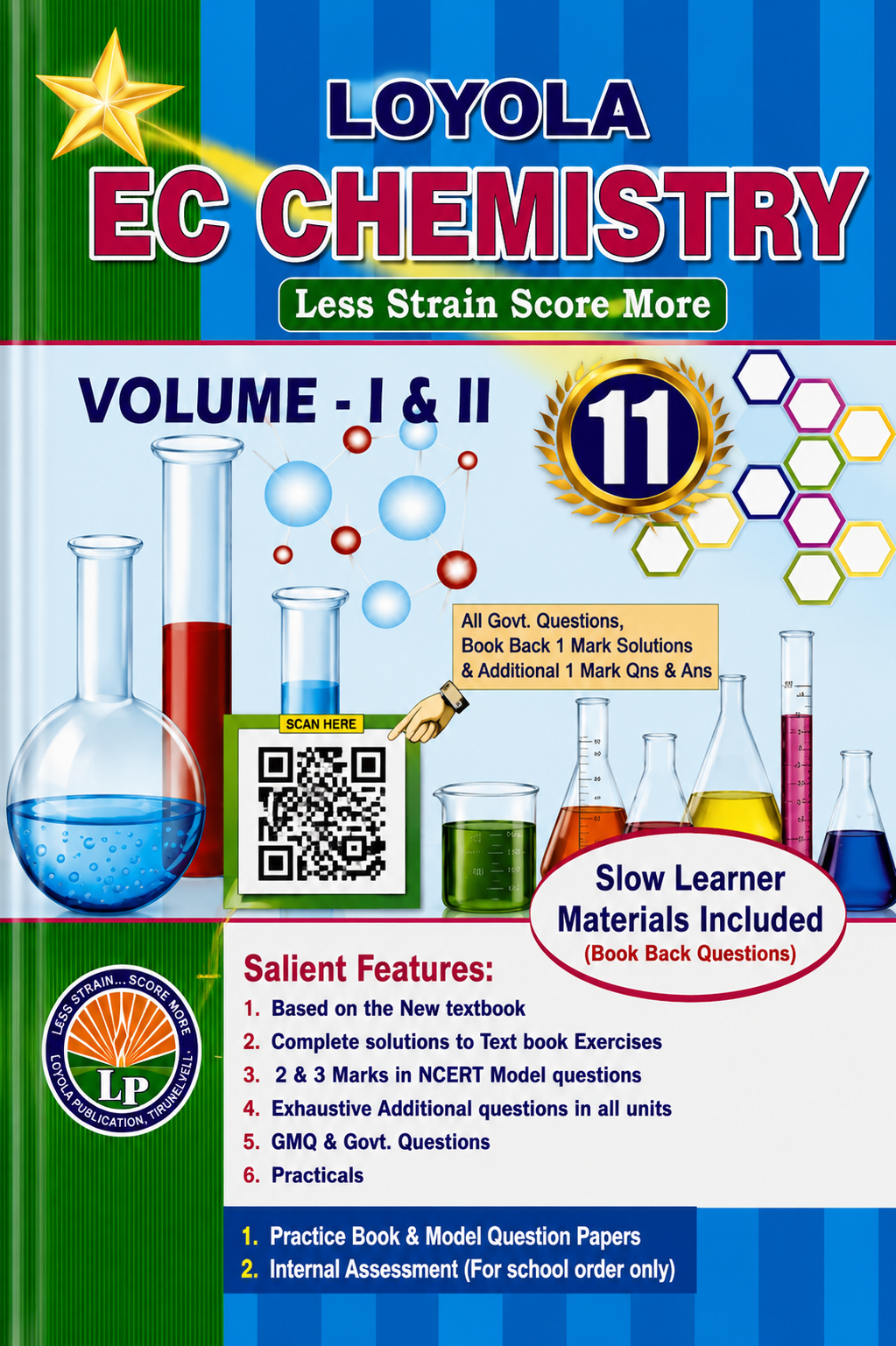 Loyola EC Chemistry Volume 1 and 2 Class 11 chemistry guide book cover