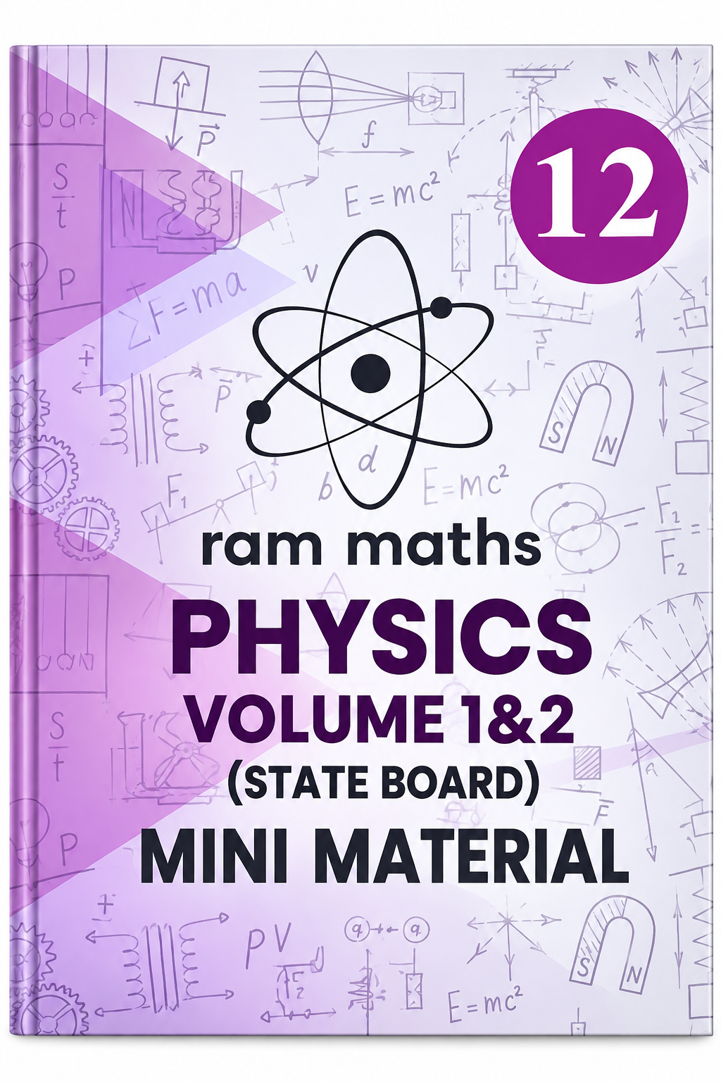 RAM Maths Physics Volume 1 and 2 Class 12 State Board Mini Material