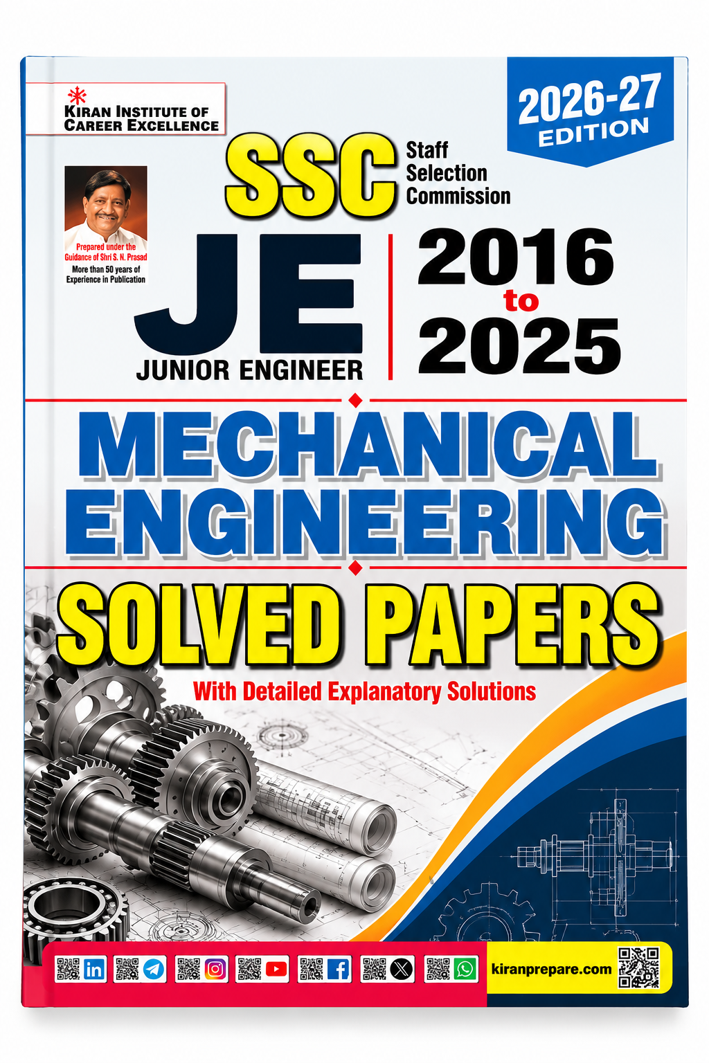 SSC JE Mechanical Engineering Solved Papers 2026-27 Kiran Institute