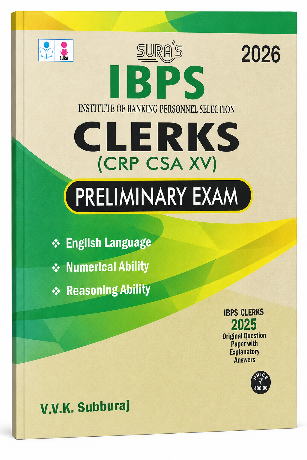 SURA’S IBPS Clerks 2026 | CRP CSA XV | Preliminary Exam | IBPS Clerk Guide