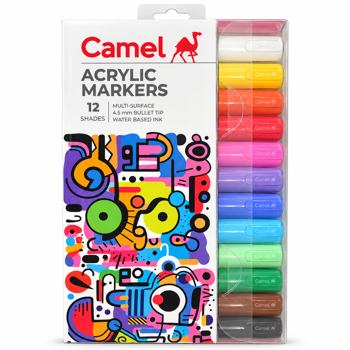 Camel Acrylic Markers – 12 Shades