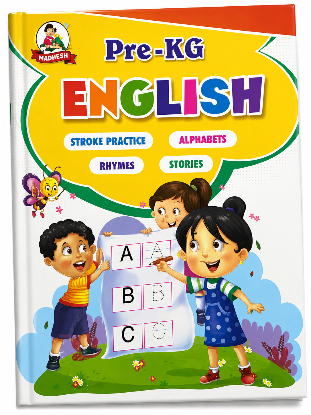Pre-KG English – Stroke Practice, Alphabets, Rhymes & Stories