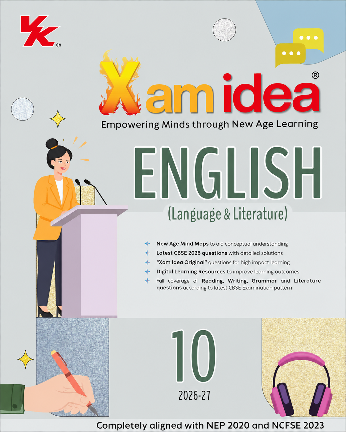 Xam Idea English (Language & Literature) – Class 10 (2026–27)