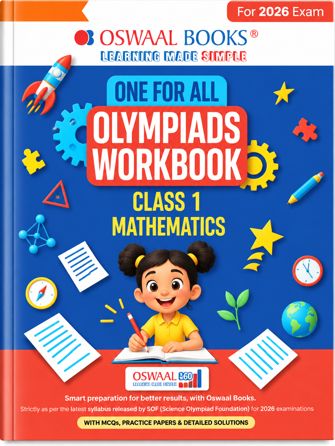 Oswaal One For All Olympiads Workbook Class 1 Mathematics | 2026 Exam
