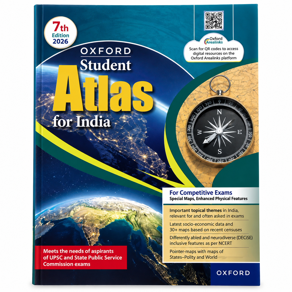Oxford Student Atlas for India – 7th Edition 2026