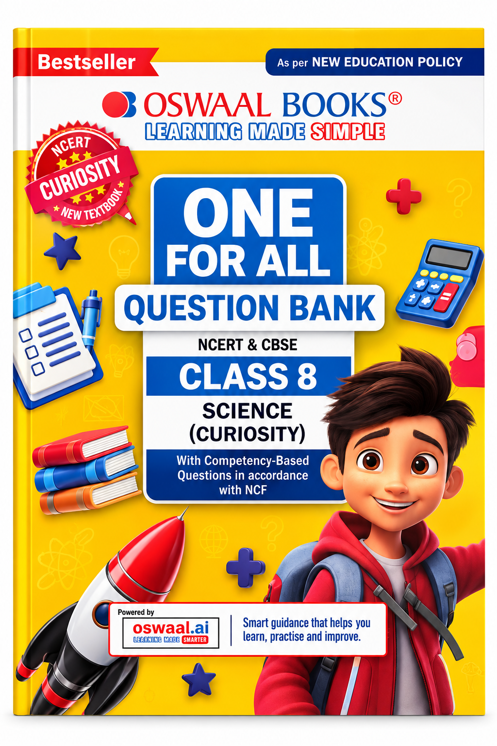 Oswaal Books One for All Question Bank NCERT & CBSE Class 8 Science (Curiosity)