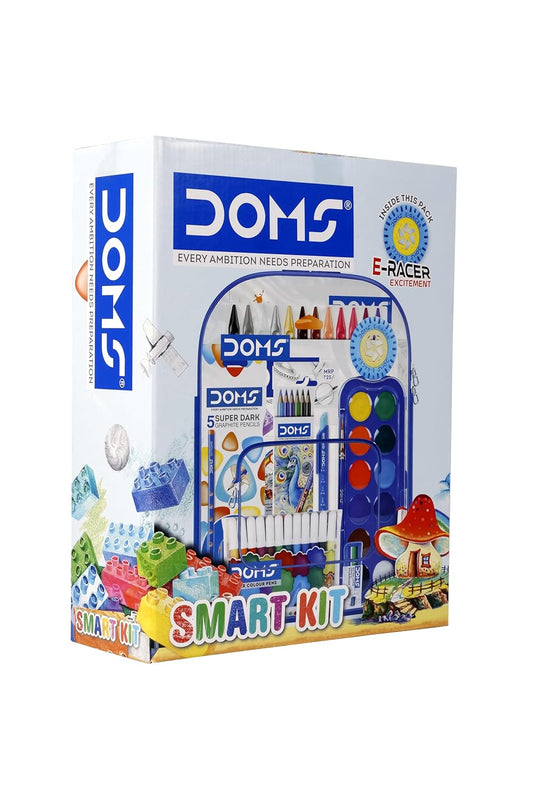 Doms Smart Kit | Comes With Transparent Zipper Bag | Perfect Value Pack | Kit For School Essentials | Gifting Range For Kids