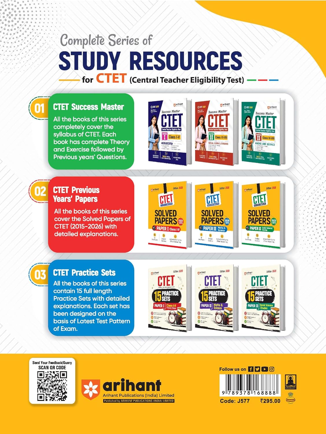 CTET & TETs English Language & Pedagogy | Class I–V and VI–VIII | 2026 Edition | Arihant