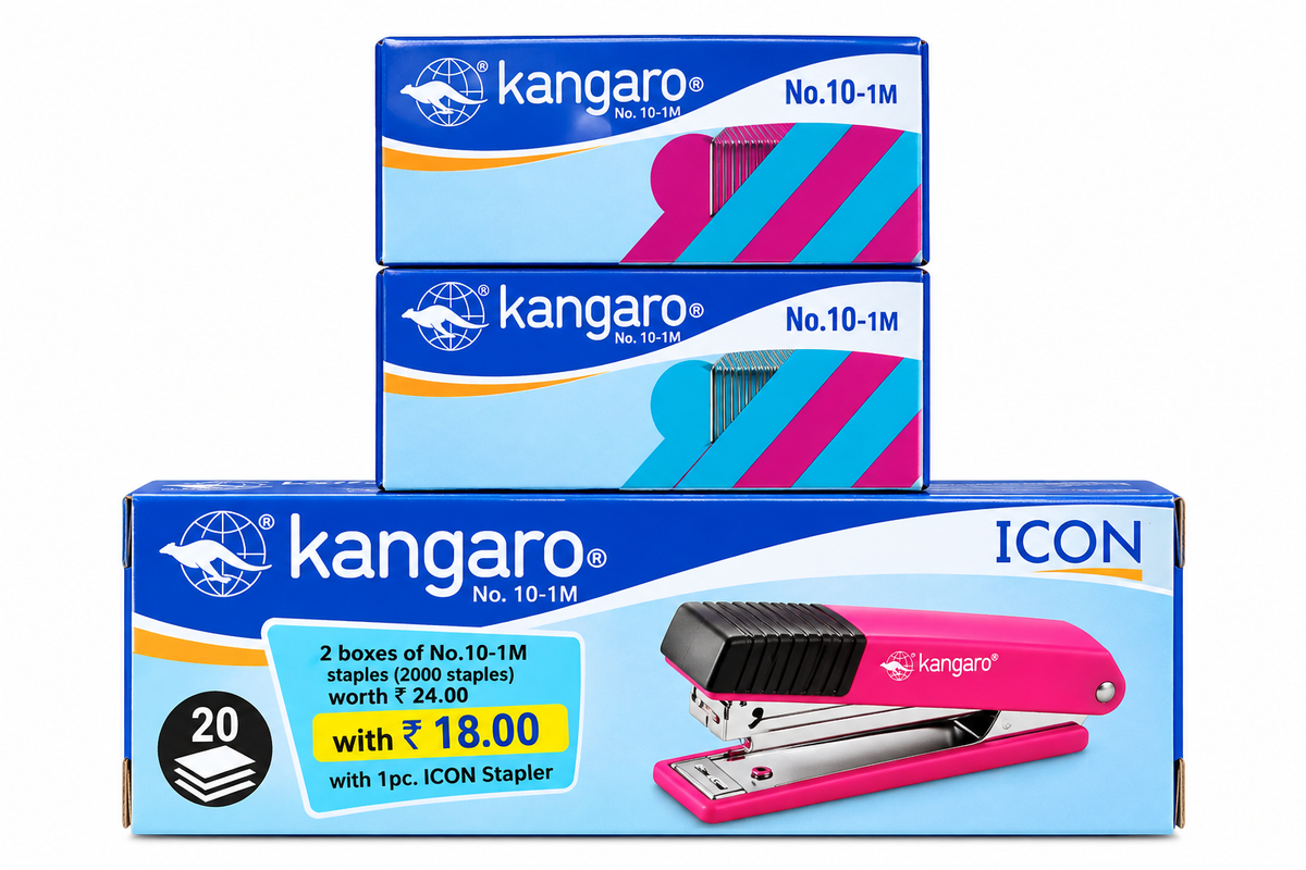 Kangaro ICON No.10 stapler with staple boxes