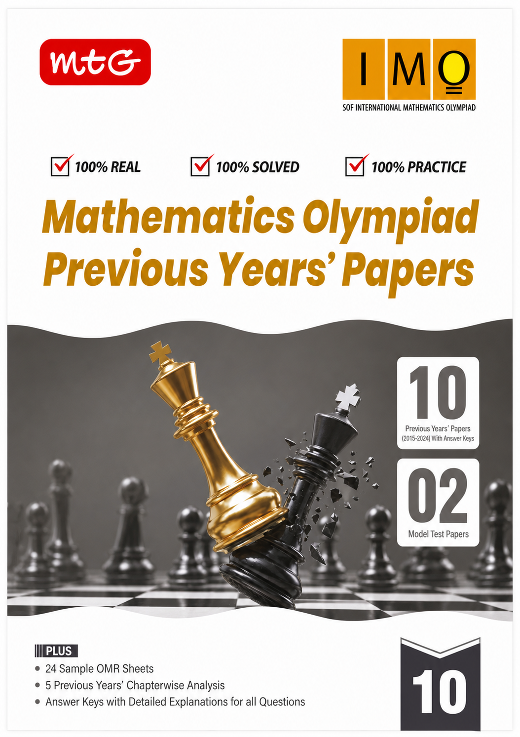 MTG SOF International Mathematics Olympiad (IMO) Class 10 Previous Years' Papers | 100% Solved Practice Book