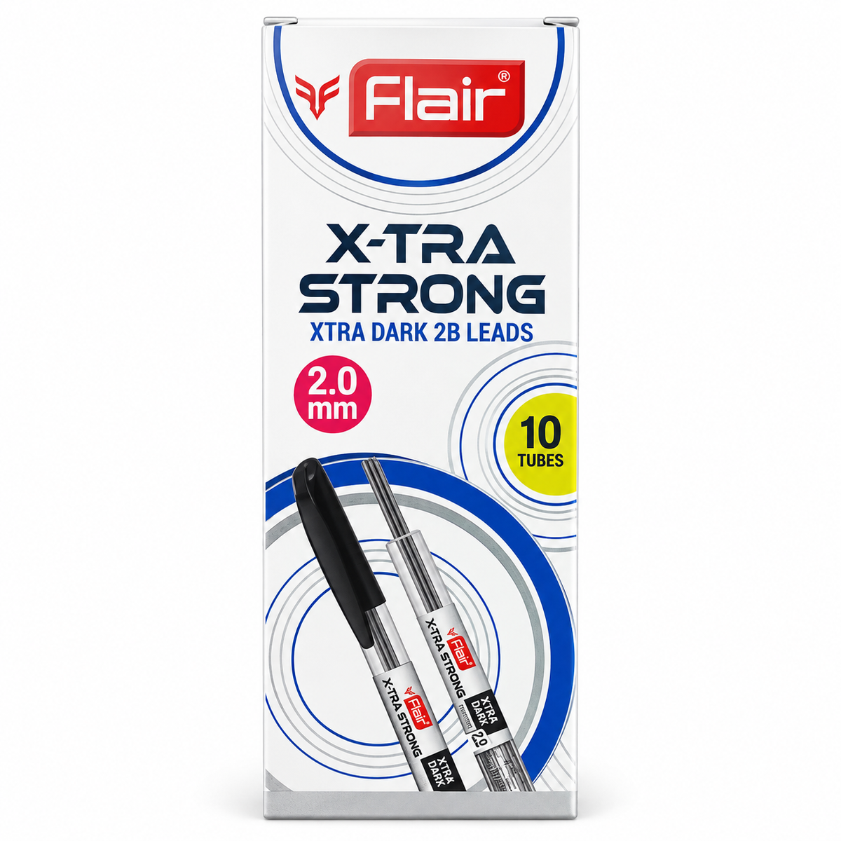 Flair Xtra Strong Xtra Dark 2B Leads 2.0 mm – 10 Tubes