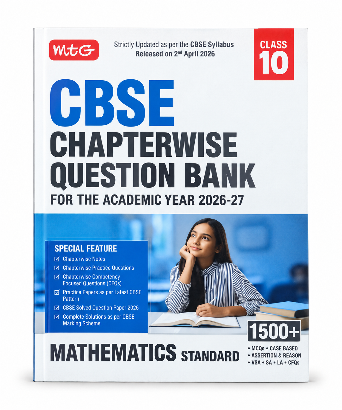 MTG CBSE Class 10 Mathematics Standard Chapterwise Question Bank 2026–27