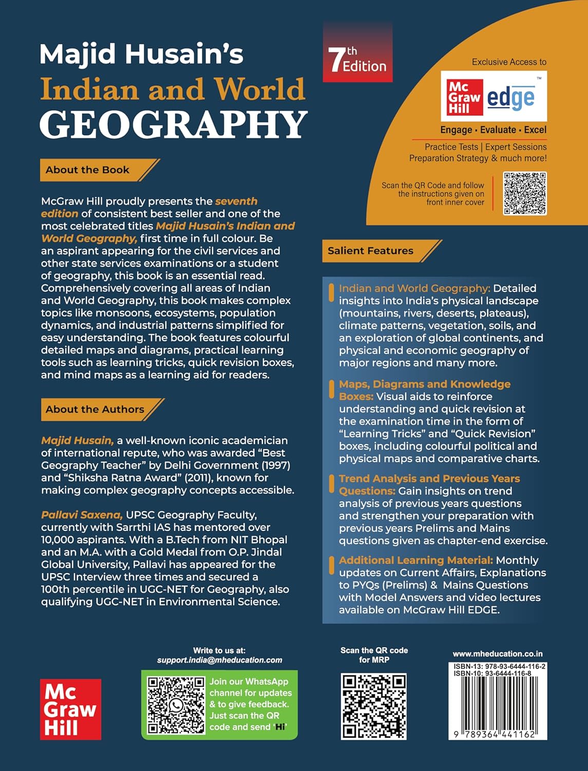 Majid Husain Indian and World Geography 7th Edition | UPSC & State PSC | McGraw Hill