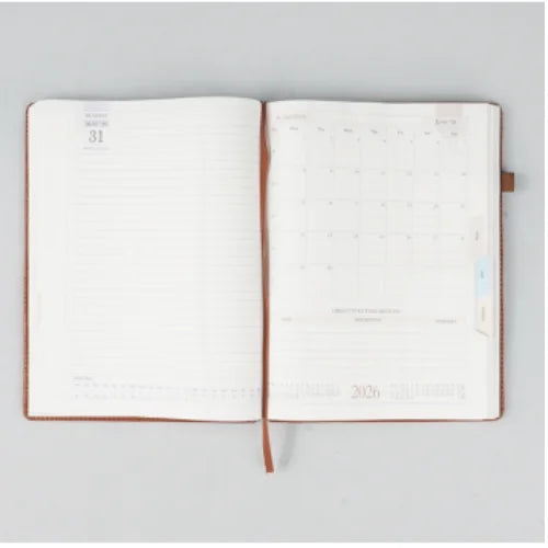 Diary 2026 | Foam & Thermo Pu Diaries V-206 | Monthcut Sunday full page