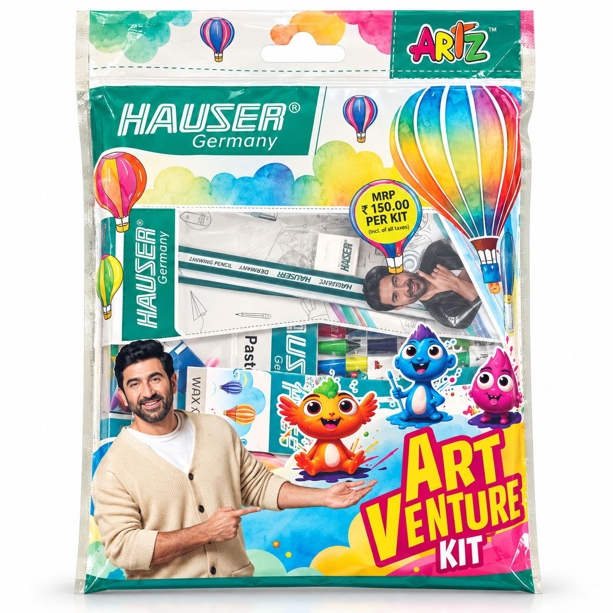 Hauser Art Venture Kit | Complete Art & Drawing Kit