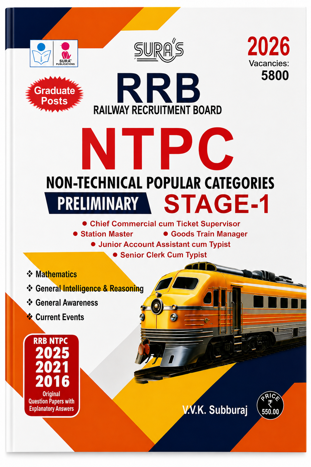 SURA’S RRB NTPC 2026 Preliminary Stage-1 | Railway Recruitment Board