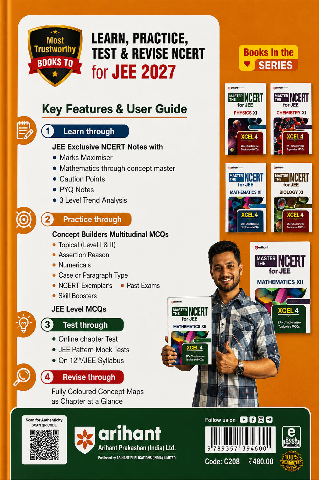 Master the NCERT for JEE Mathematics XI | Line by Line MCQs from Latest NCERT Books | Arihant