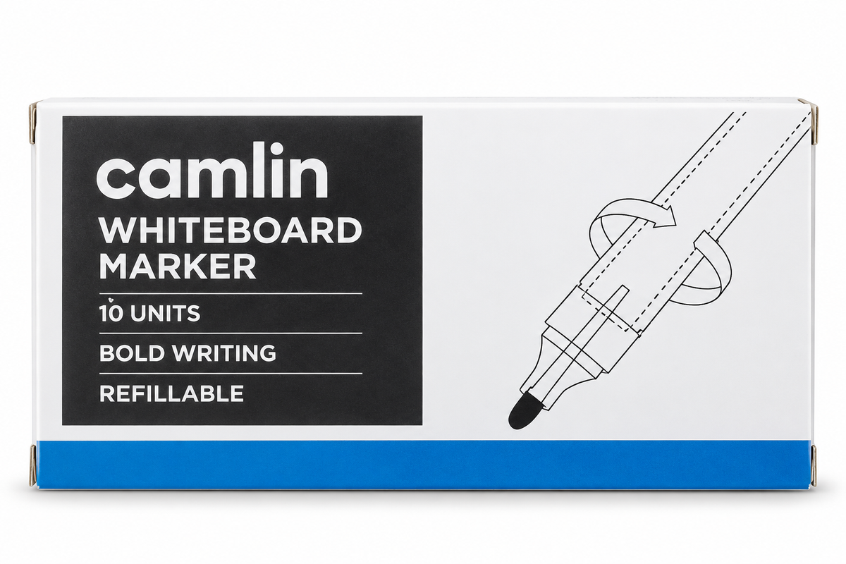 Camlin Whiteboard Marker – Bold Writing, 10 Units