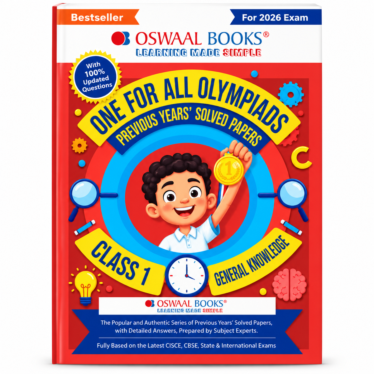 Oswaal One For All Olympiads Class 1 General Knowledge – Previous Years’ Solved Papers | 2026 Exam