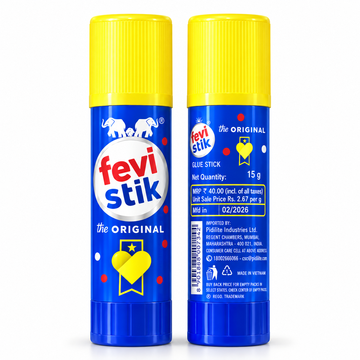Fevi Stik The Original Glue Stick 15 g | Pack of 2