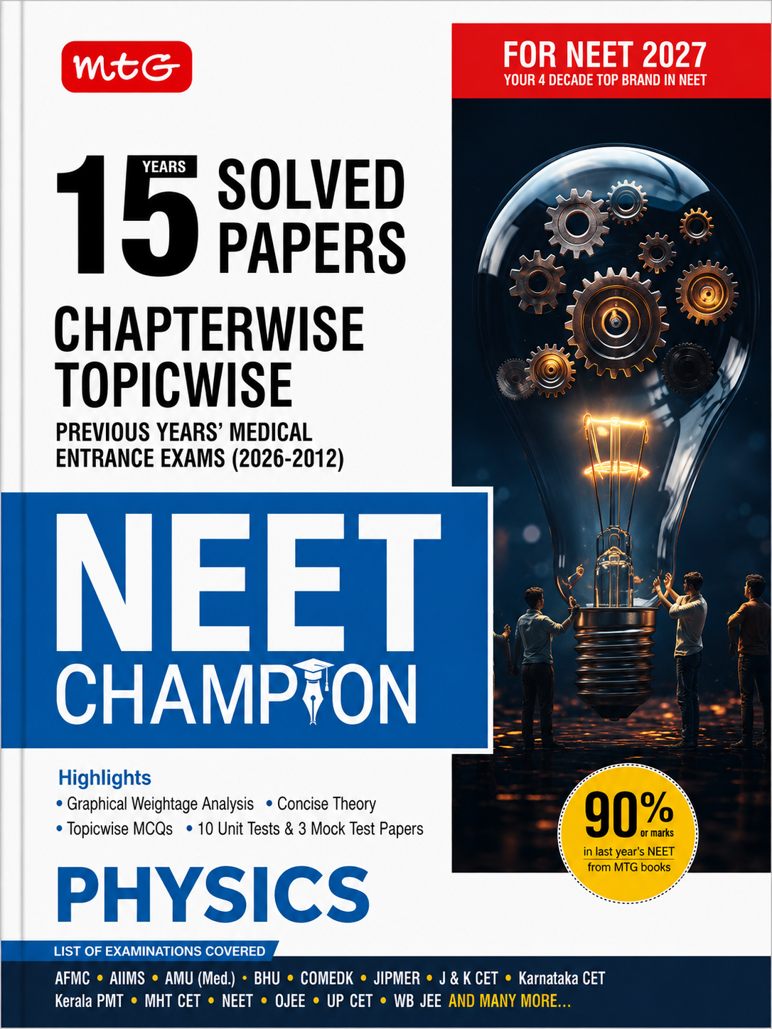 MTG NEET Champion Physics – 15 Years Solved Papers