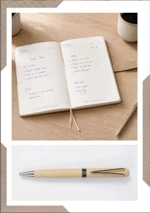 2027 Premium Corporate Gift Set – V-911 | Customizable Diary & Pen Gift Box