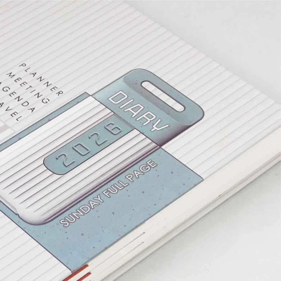 Vision New Year Diary 2026 V-375 (Sunday Full Page)