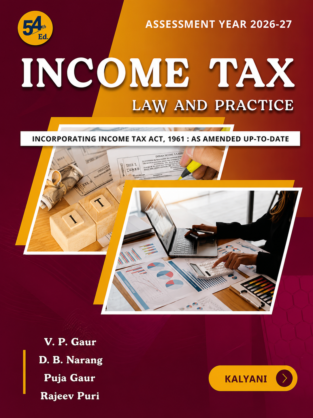 Income Tax Law and Practice Assessment Year 2026–27 | 54th Edition | V.P. Gaur
