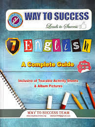 Book titled 'Way to Success English: A Complete Guide' with colorful design and text on a blue background.