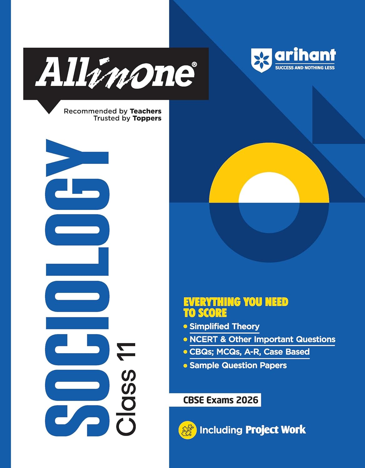 Arihant All in One Sociology Class 11 for CBSE Exams 2025-26 | Revised Edition