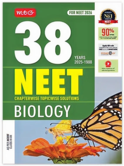 MTG 38 Years NEET Biology Chapterwise Topicwise Solution