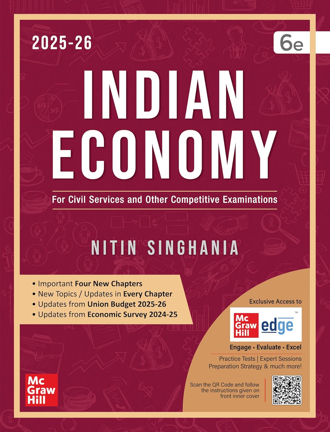 Indian Economy (English) by Nitin Singhania (IAS) for UPSC CSE 2025-26 | 6th ed