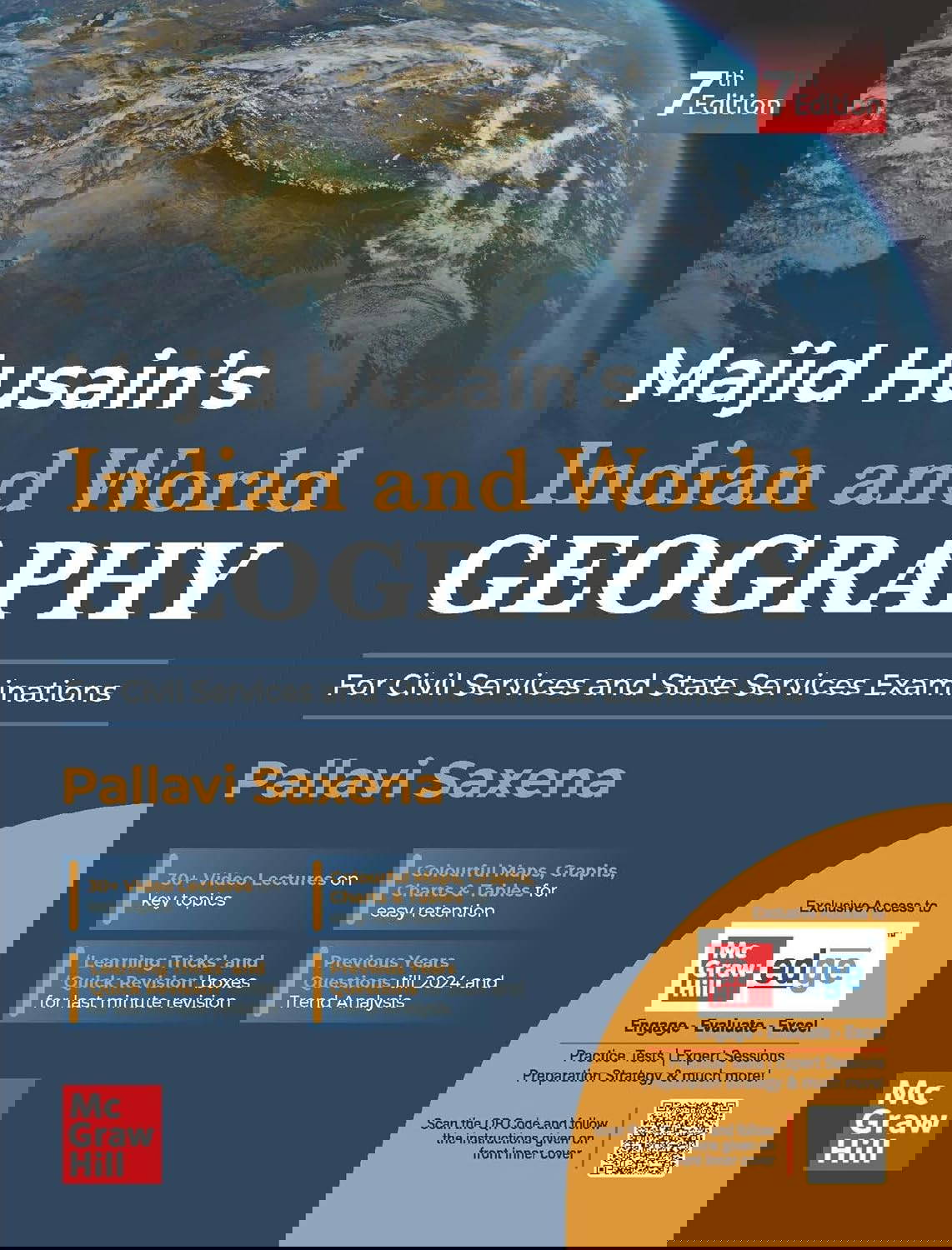 Indian and World Geography (English) for UPSC CSE 2025 by Majid Husain and Pall