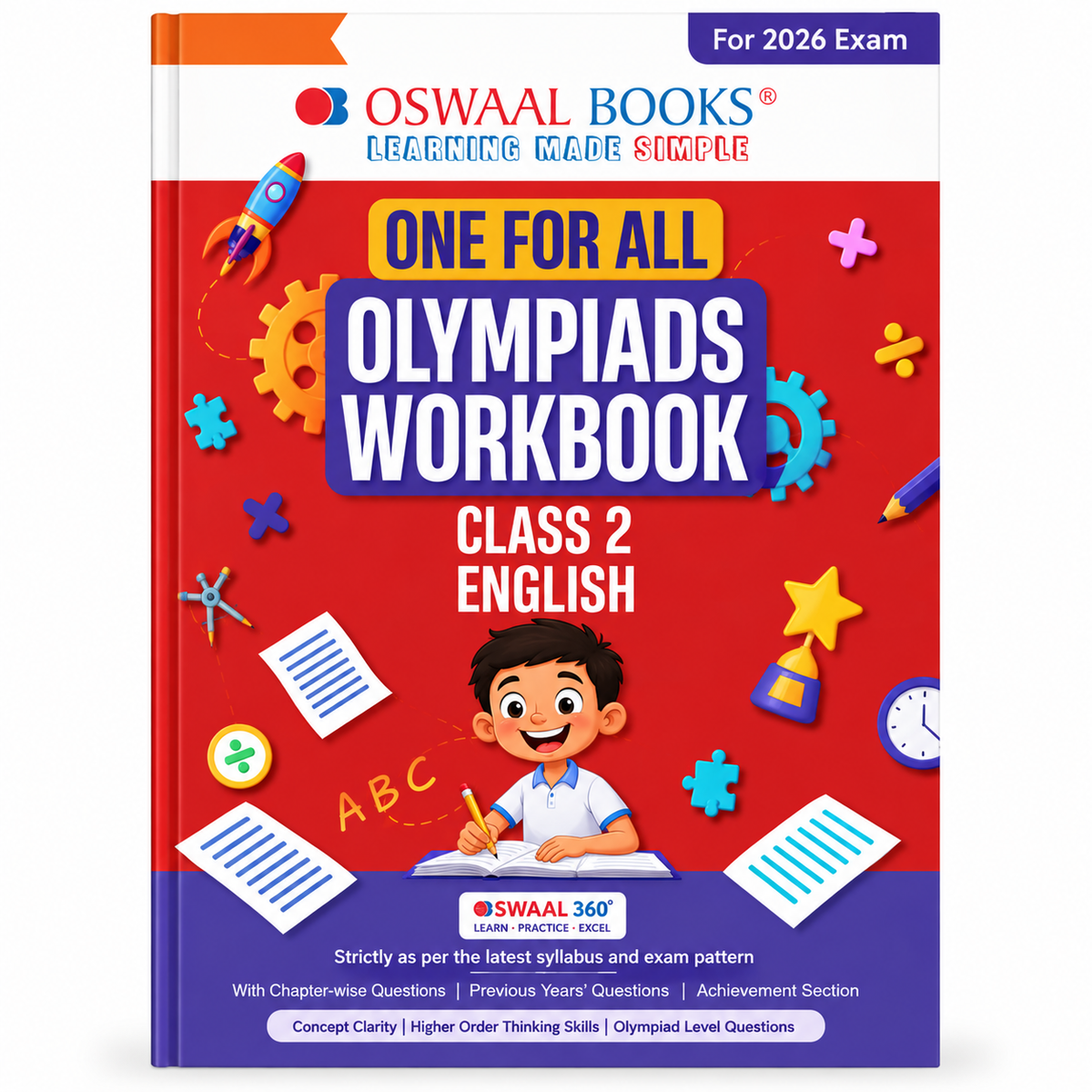 Oswaal One For All Olympiads Workbook Class 2 English | 2026 Exam