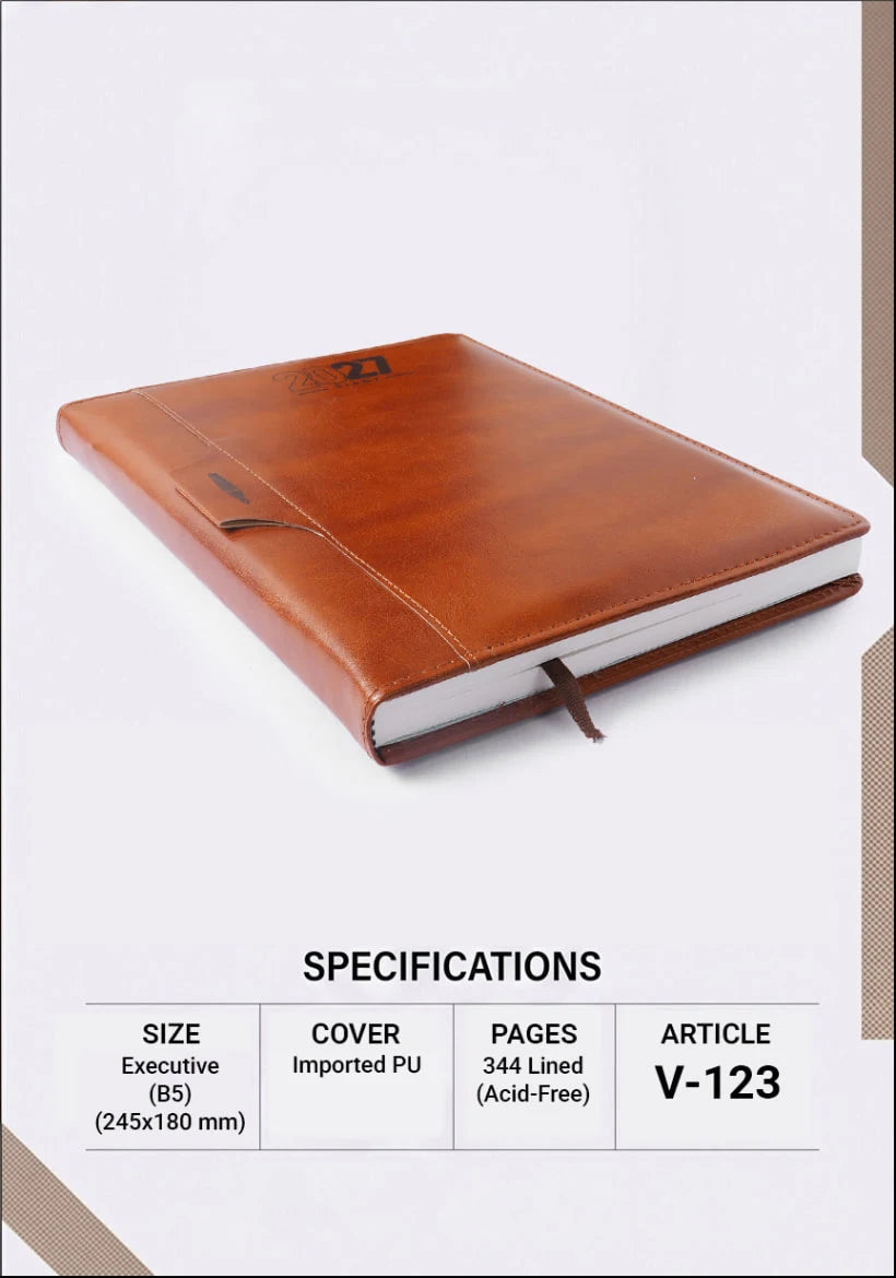 2027 Foam Thermal PU Executive Diary – V-123 | Customizable Diary