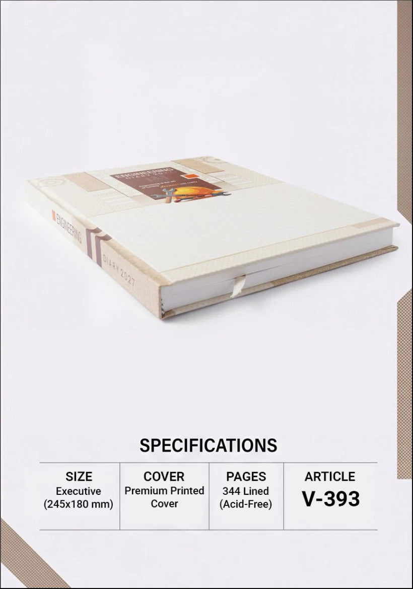 Engineering Diary 2027 | Executive Daily Planner | Professional Diary for Engineers