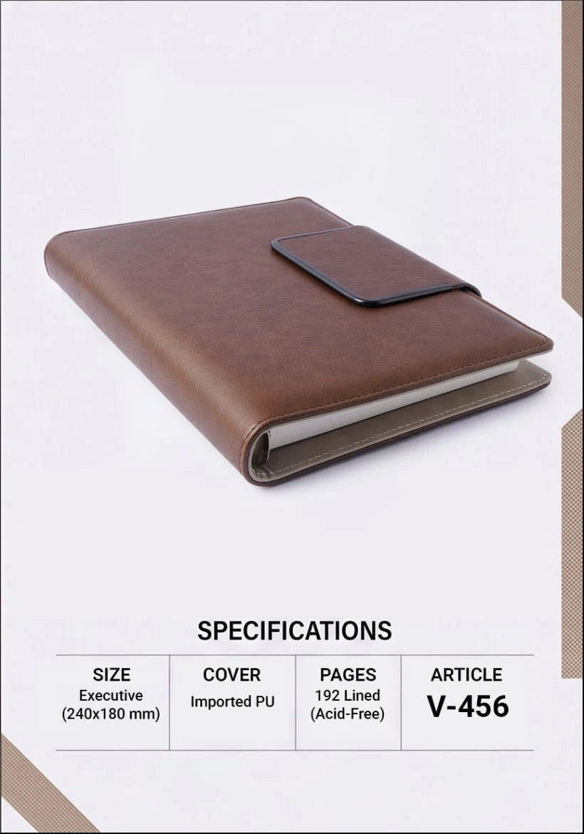 2027 Premium Organizer Executive Diary – V-456 | Customizable Business Organizer