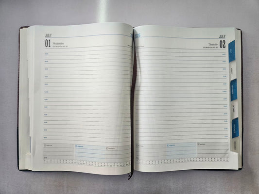 Diary 2026 Adsum 155 B5 Foam Bi-colour Sunday Fullpage with Monthcut